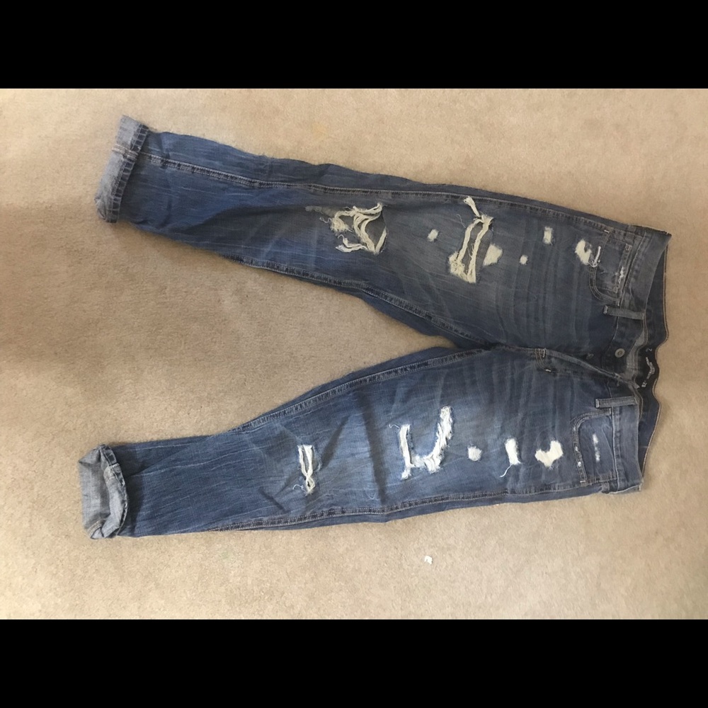 Hollister jeans with holes